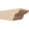 Ekena Millwork 6in. W x 4in. H x 12in. L Crestline Woodgrain TimberThane Rafter Tail, Primed Tan RFTUR06X04X12CRERCPR - alternate 1